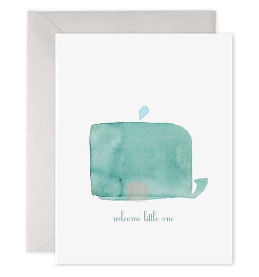 Tarjeta de bienvenida para el pequeño | Saludo para baby shower