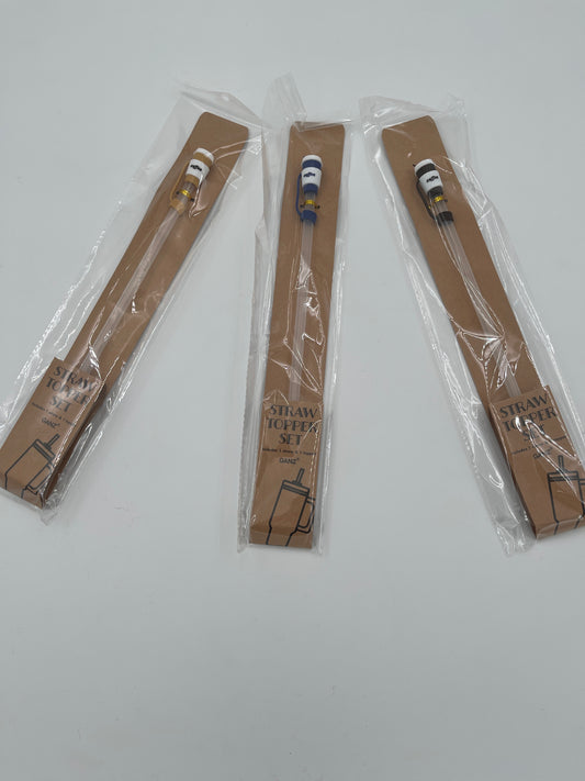 Coffee Cup Straw Topper Set-Assorted Colors