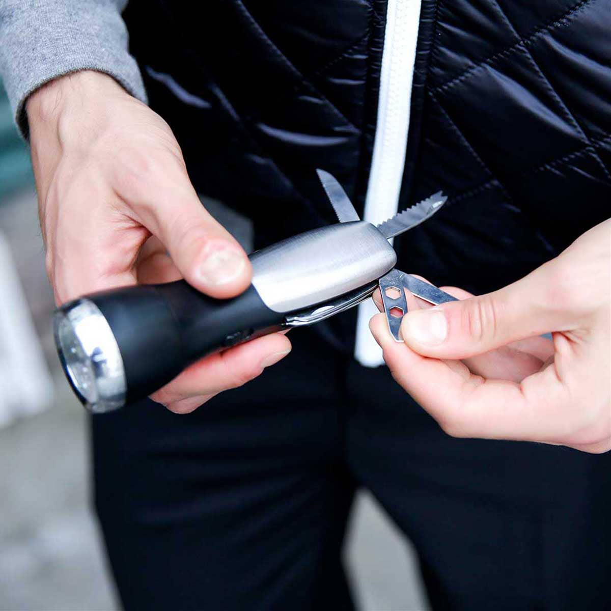 10 Function Flashlight Survival Tool | EDC Multi-Tool