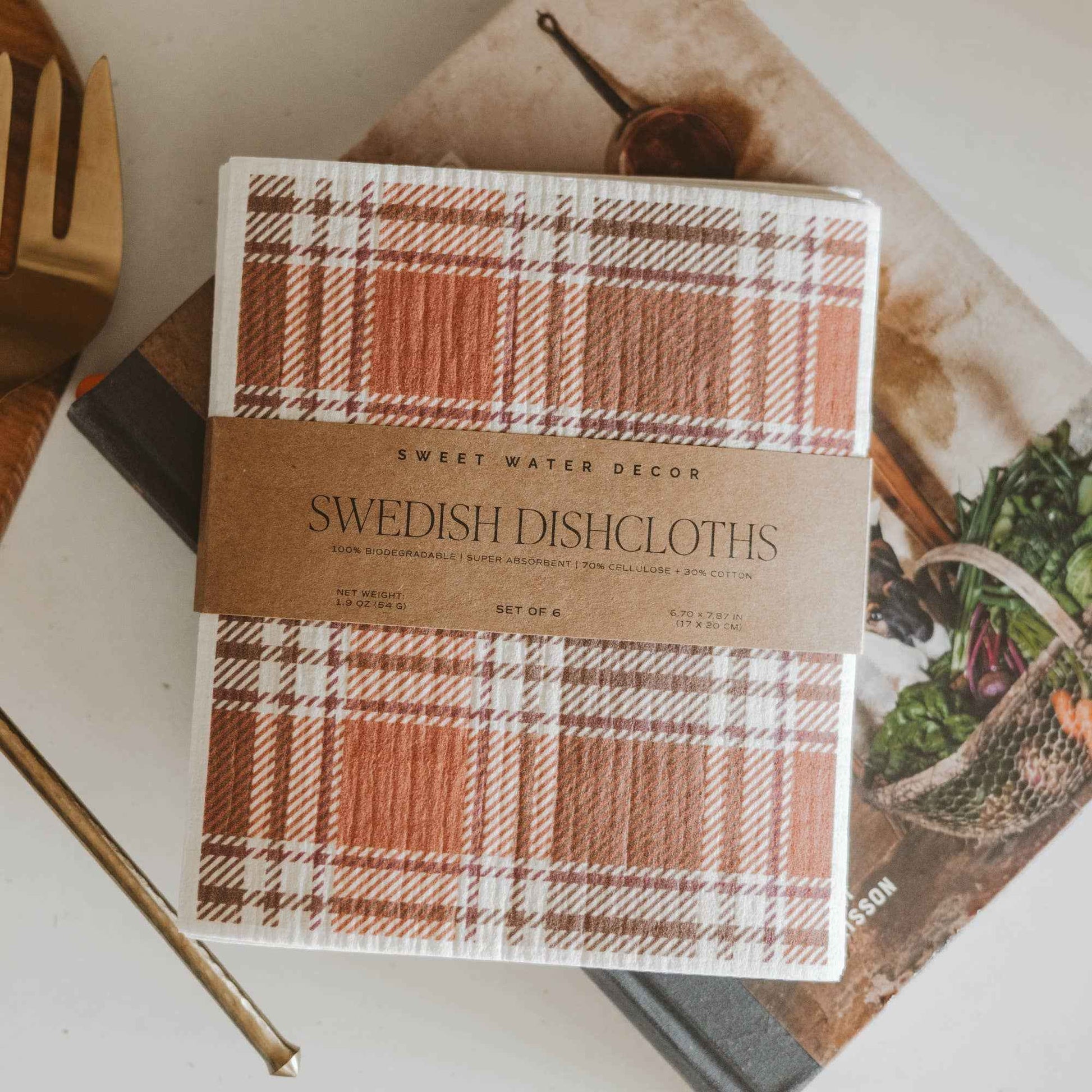 *NEW* Fall Pattern Swedish Dishcloths, Set of 6 - Fall Decor