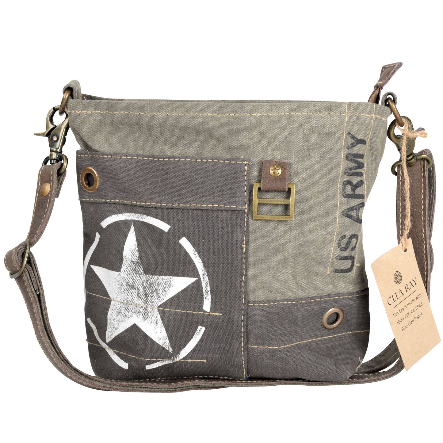 Army Eco-Friendly Canvas Women's Messenger Bag