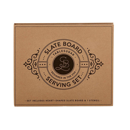 Slate Board Serving Set Book Box