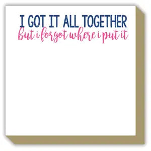 I Got It All Together Luxe Notepad