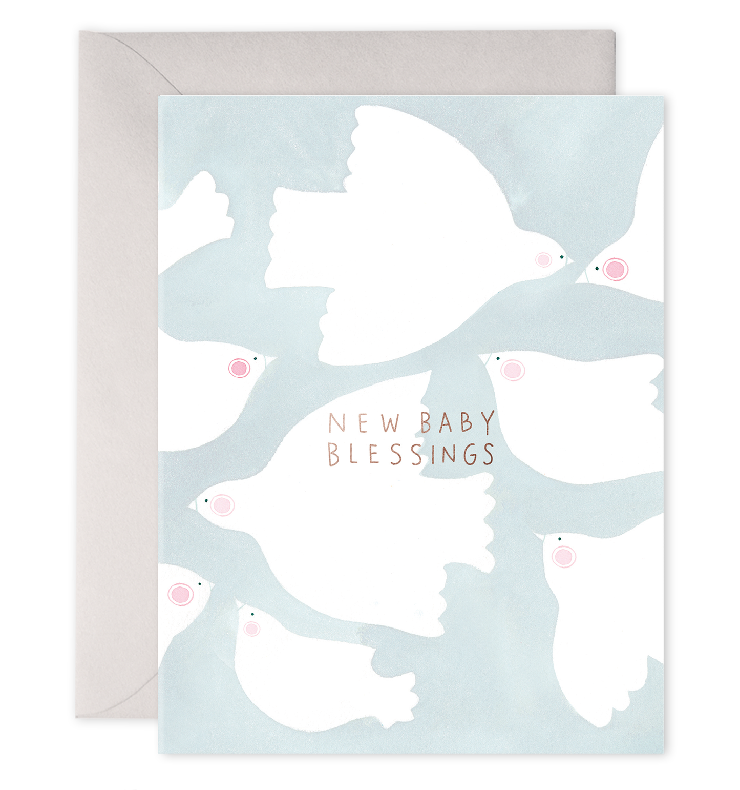 Baby Blessings | New Baby Shower Greeting Card