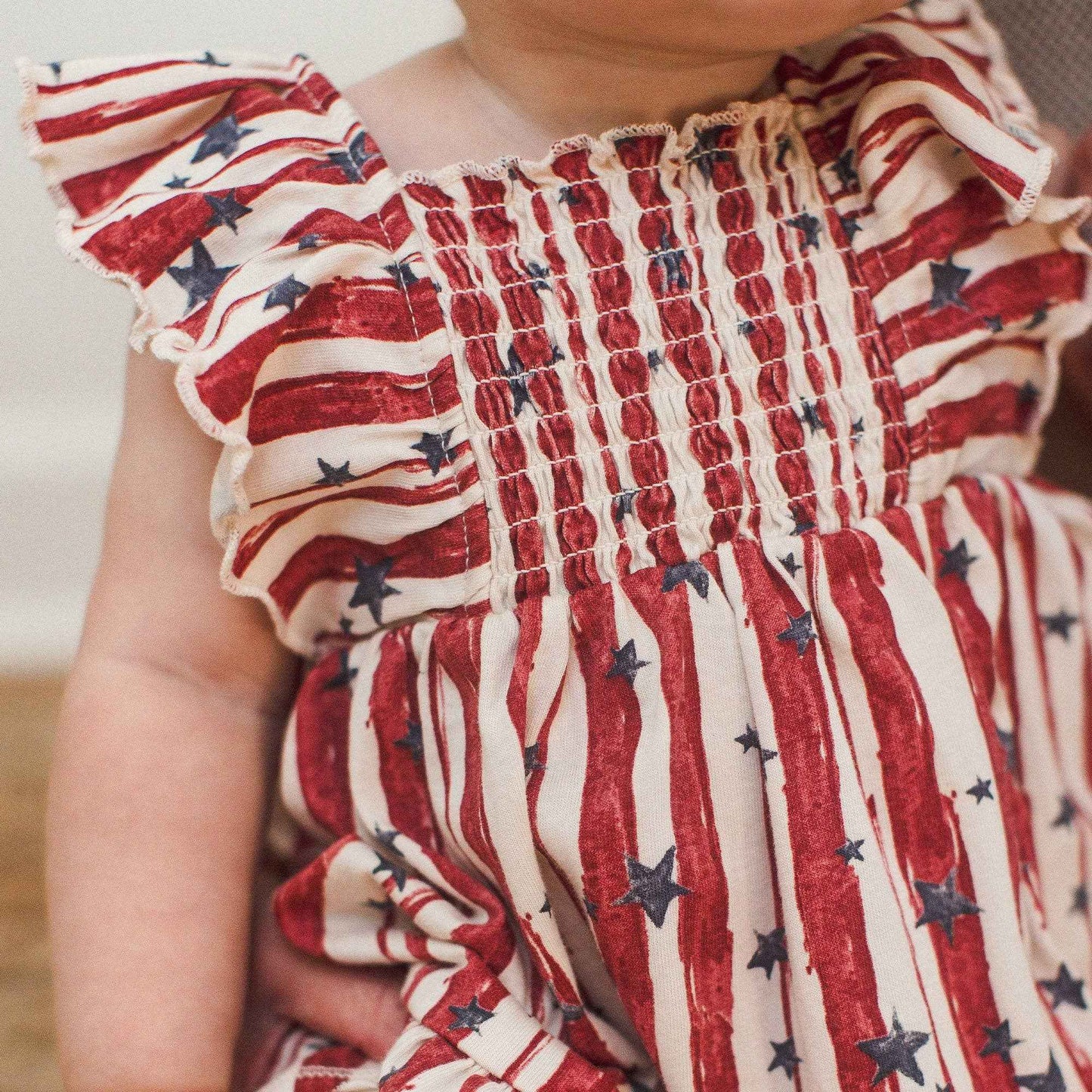 Stars & Stripes Organic Cotton Dress: 0-3M