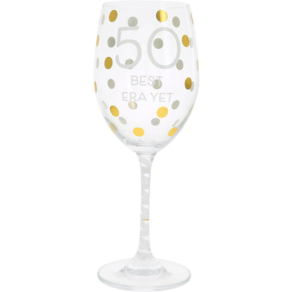 50 - Gift Boxed 16 oz Crystal Wine Glass