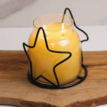 A Cheerful Giver - Star Candle Holder Jar (Black)
