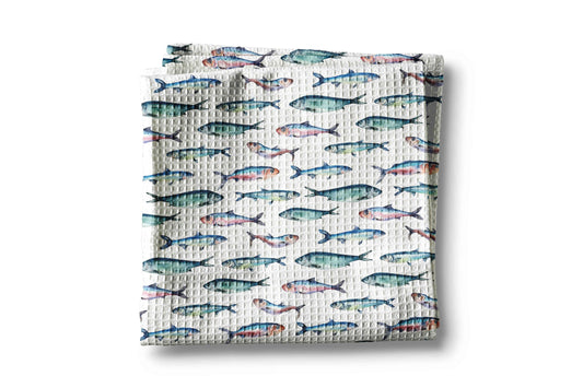 Father’s Day Gift Fish Saltwater Coastal Ocean Kitchen Towel