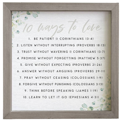 Ways To Love Framed Art