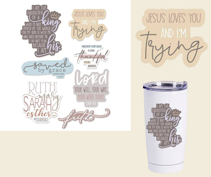Colección de pegatinas Christian Base