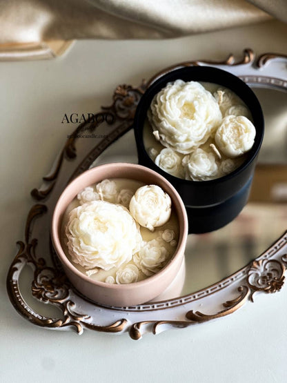 Handmade Ceramic Jar Candle - 8 oz 2.5x4.5in - Container