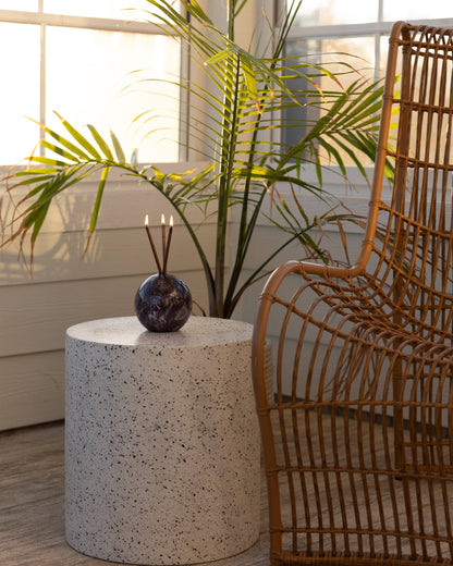 Neva Charcoal Marble Vase for Everlasting Candles