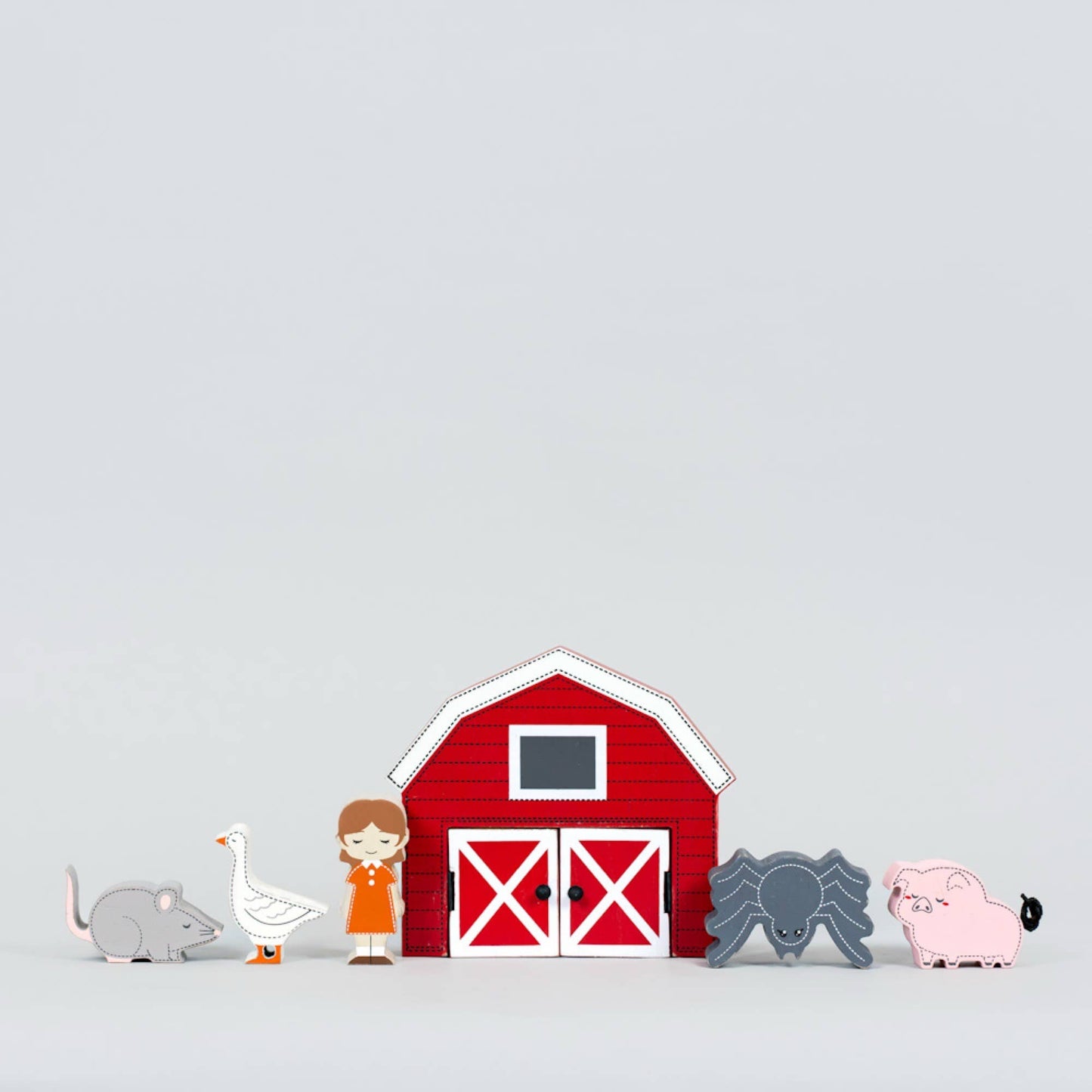 Set de regalo de cuentos infantiles del bosque 7 piezas (CHARLOTTE WEB)