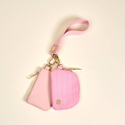 The Darling Effect - Dynamic Duo Pouch Luxe Wristlet–Blush