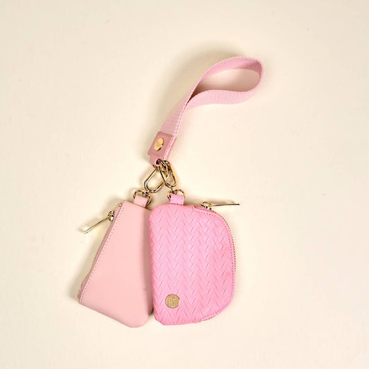 The Darling Effect - Dynamic Duo Pouch Luxe Wristlet–Blush