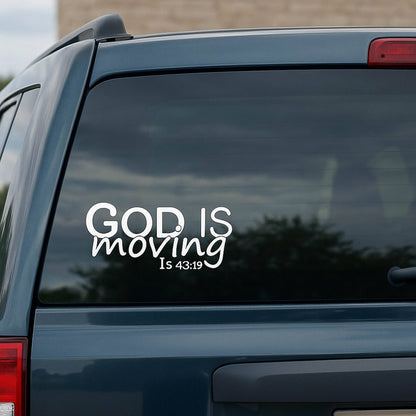 Swanson Christian Products - Decal Vinyl - God Is Moving