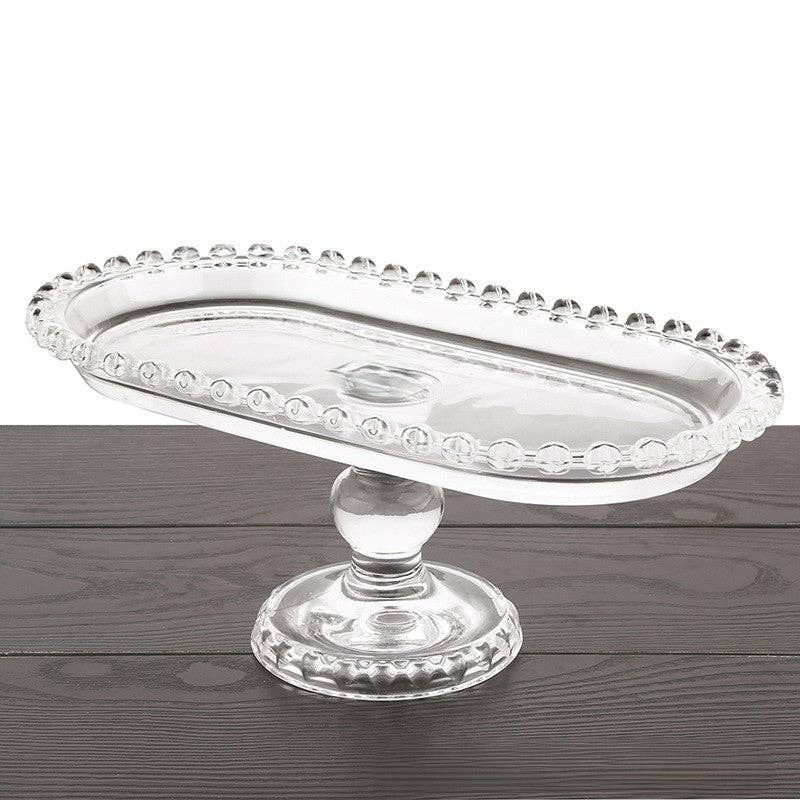 Crystal Glass Cake Stand Set