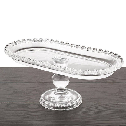 Crystal Glass Cake Stand Set