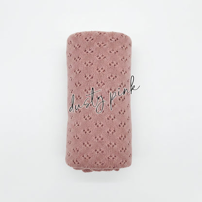 Grace Knitted Cotton Baby Blanket
