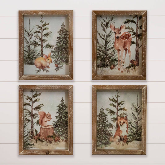 Framed Prints Woodland Animals In Forest sold separately