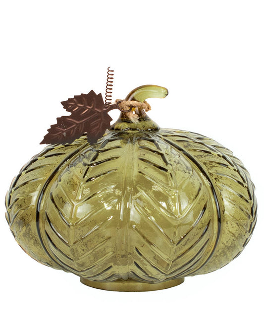 Green Glass Pumpkin