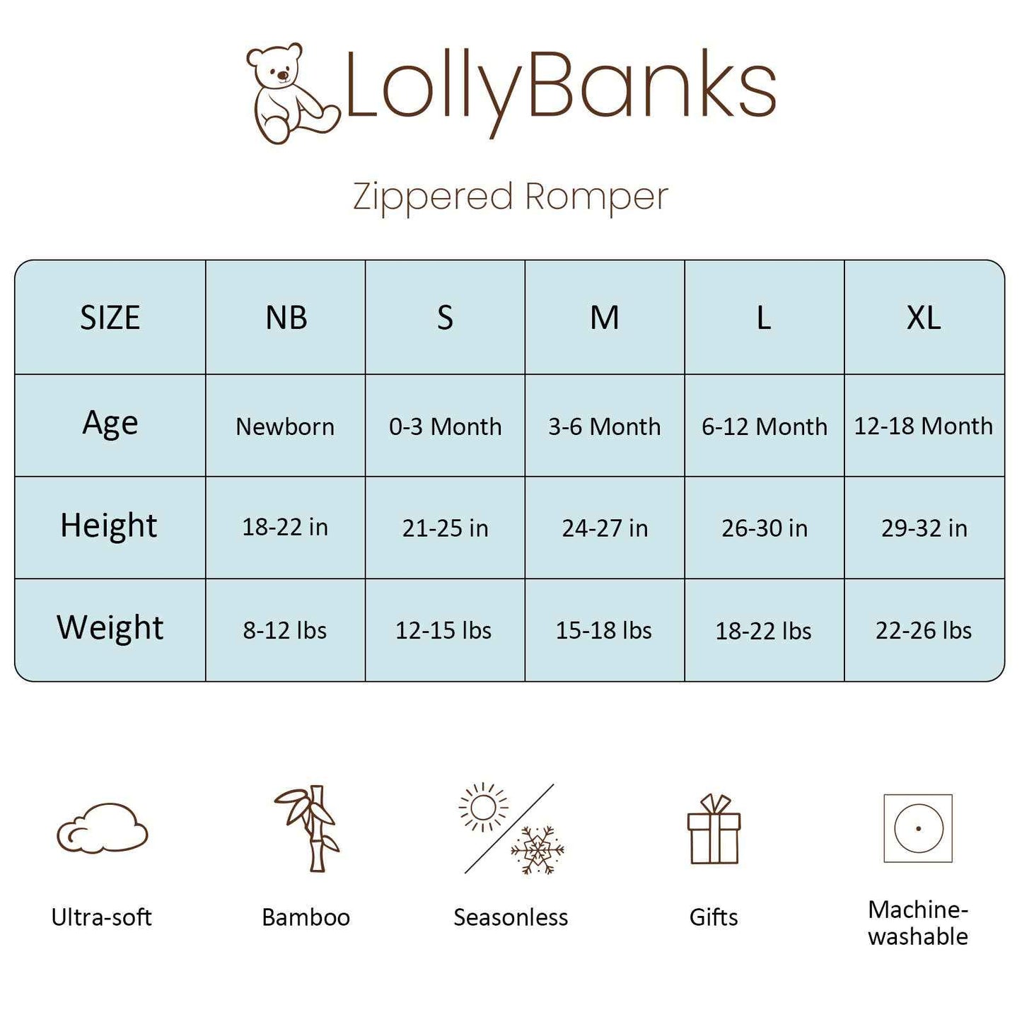 LollyBanks - Bamboo Baby Convertible Zipper Pajamas - Mallard Duck