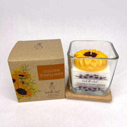 Golden Sunflower Soy Wax Candle