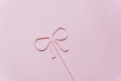 The Sip Social Co Pink Bow Cut Out Swizzle Stir Sticks