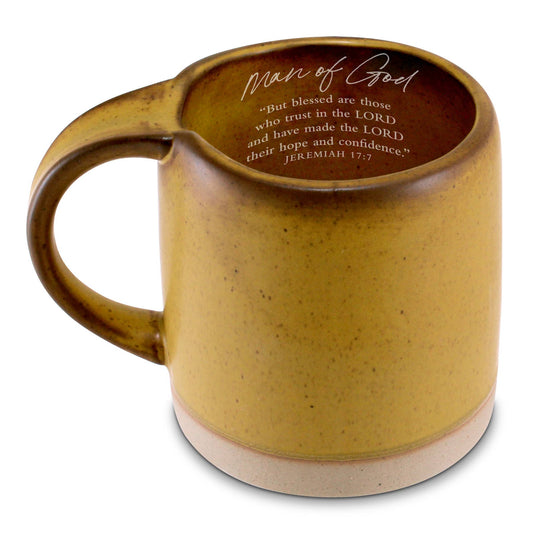 Taza de café LCP Hombre de Dios Vintage Amarillo