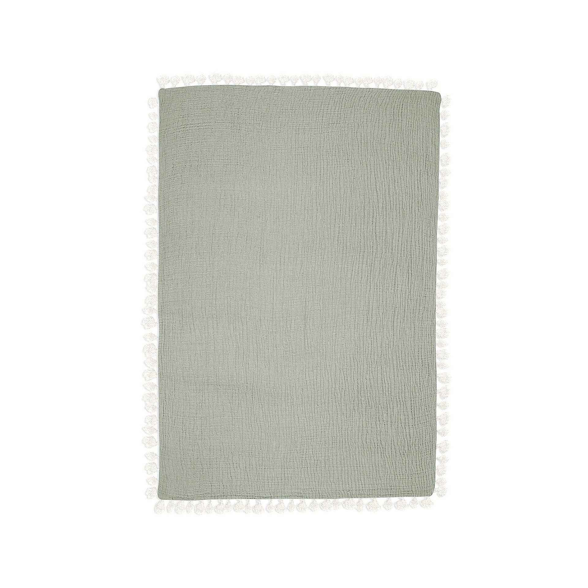 Crane Baby - 6 Layer Muslin Blanket Fern