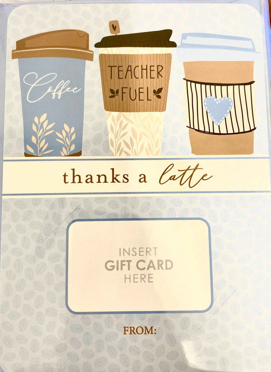 Thanks A Latte Teacher Fuel Coffee Cups