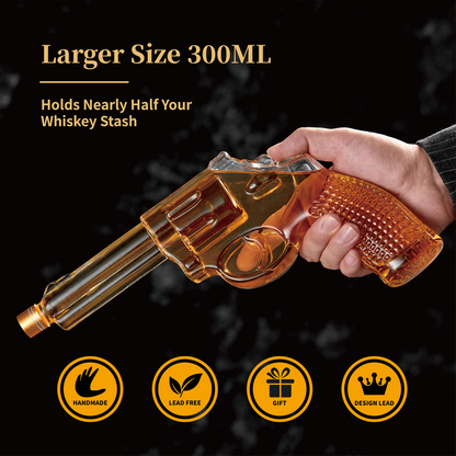 CRAFTGEN - Gun Whiskey Decanter Set - Gifts for Men Husband Dad