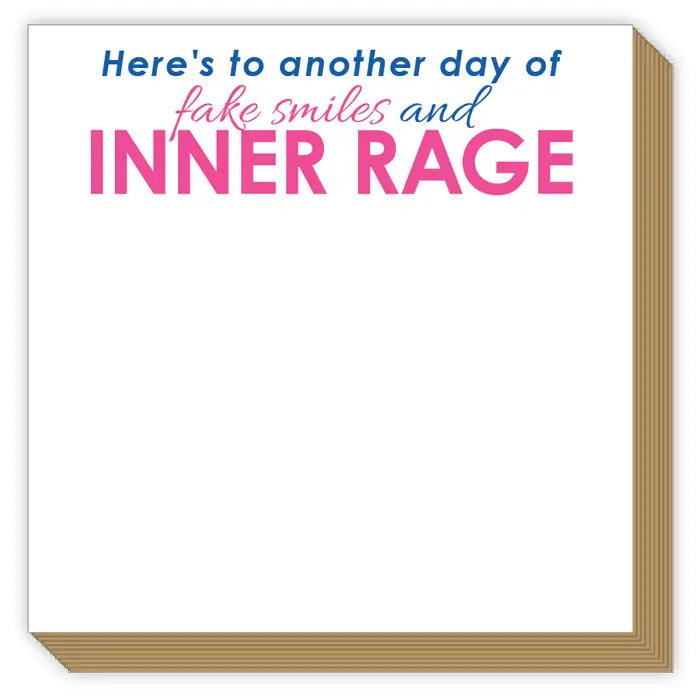 Mini Notepad - Fake Smiles and Inner Rage