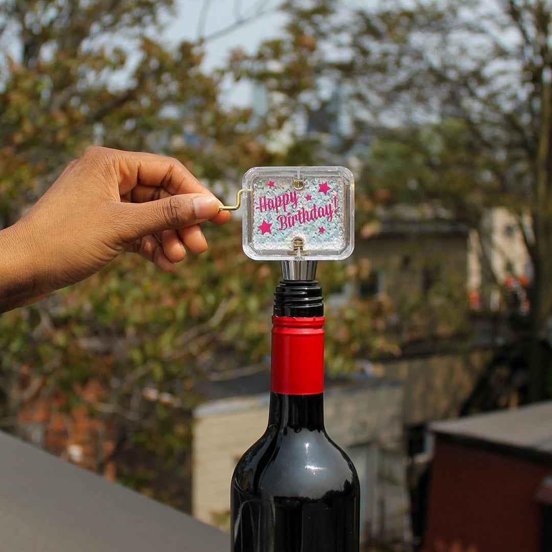 “Happy Birthday” Music Box Bottle Stopper