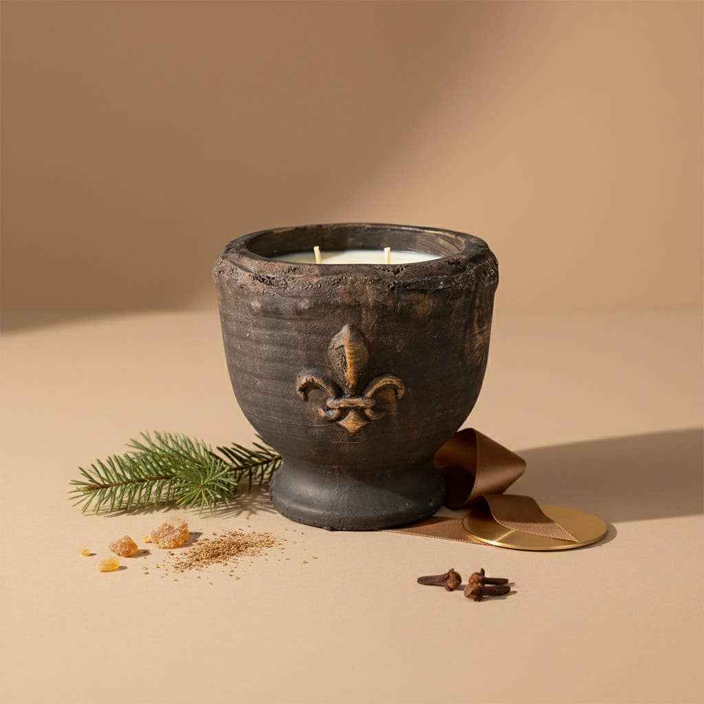 20 oz Classic Pottery Candle: Christmas Hearth