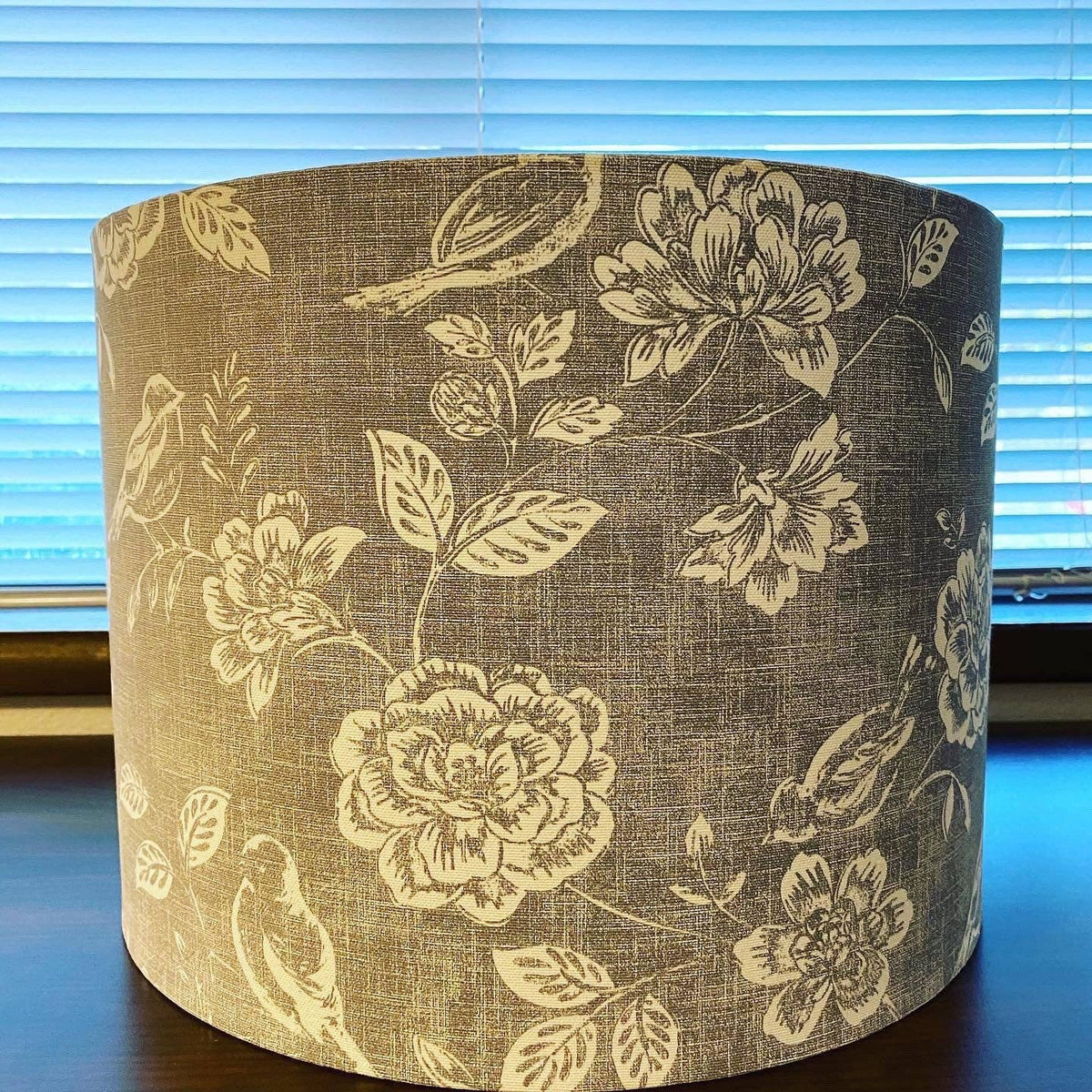 Iliv Bird Garden Grey & White Handmade Lampshade
