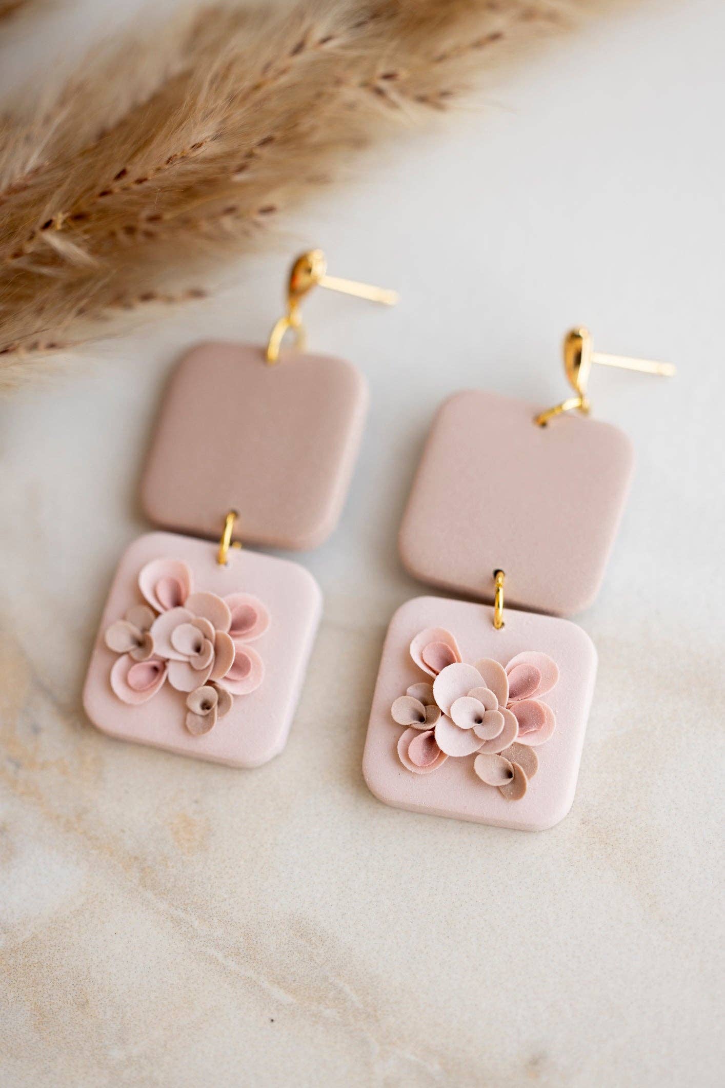 Neutral Floral Squares