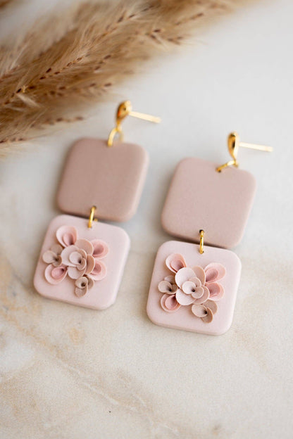 Neutral Floral Squares