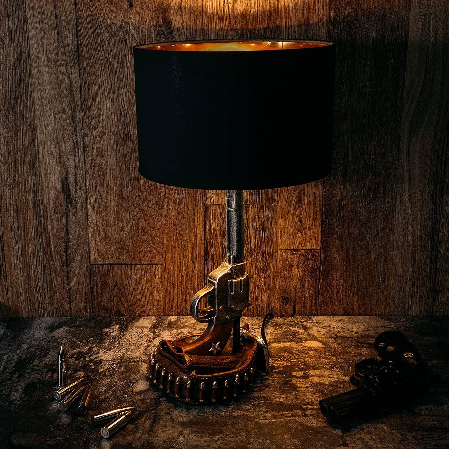 Revolver Six Shooter gun lamp