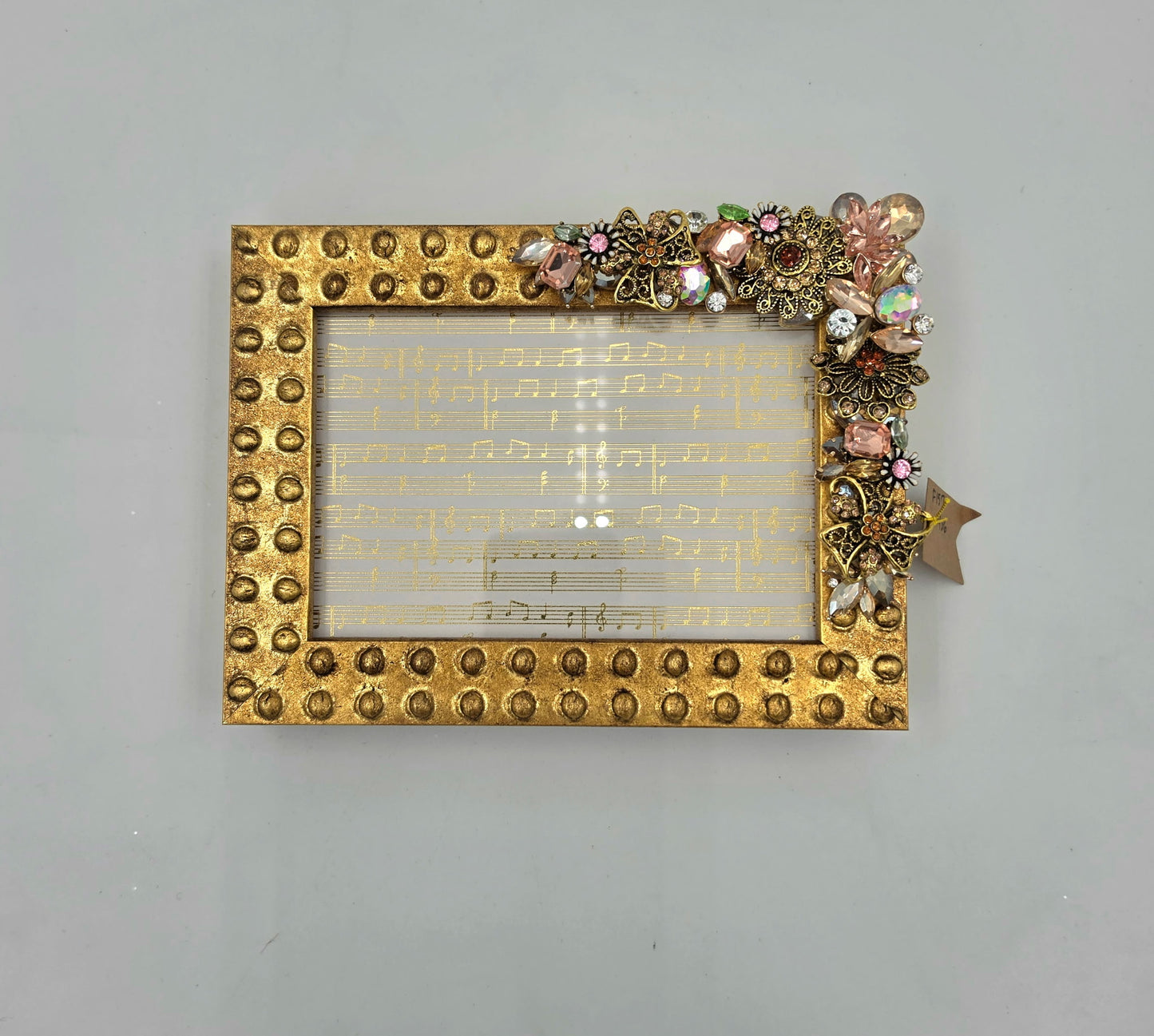 4 x6 Jeweled Photo Frame (Gold)