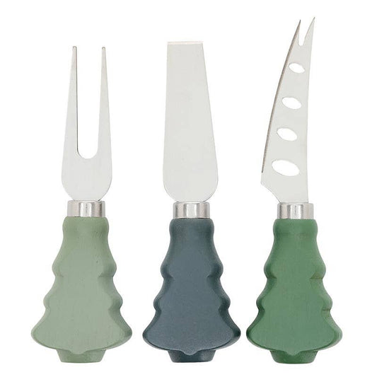 Face to Face Tree Handle Knives - Set of 3 - Peace Love Joy