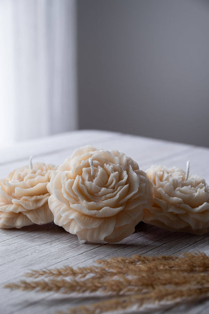 Vela de flor de peonía