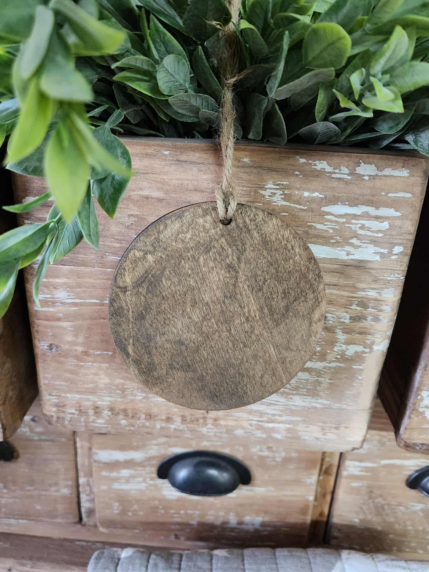 Wood Ornament Jesus Sheep