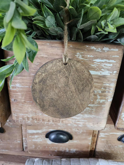 Wood Ornament Jesus Sheep