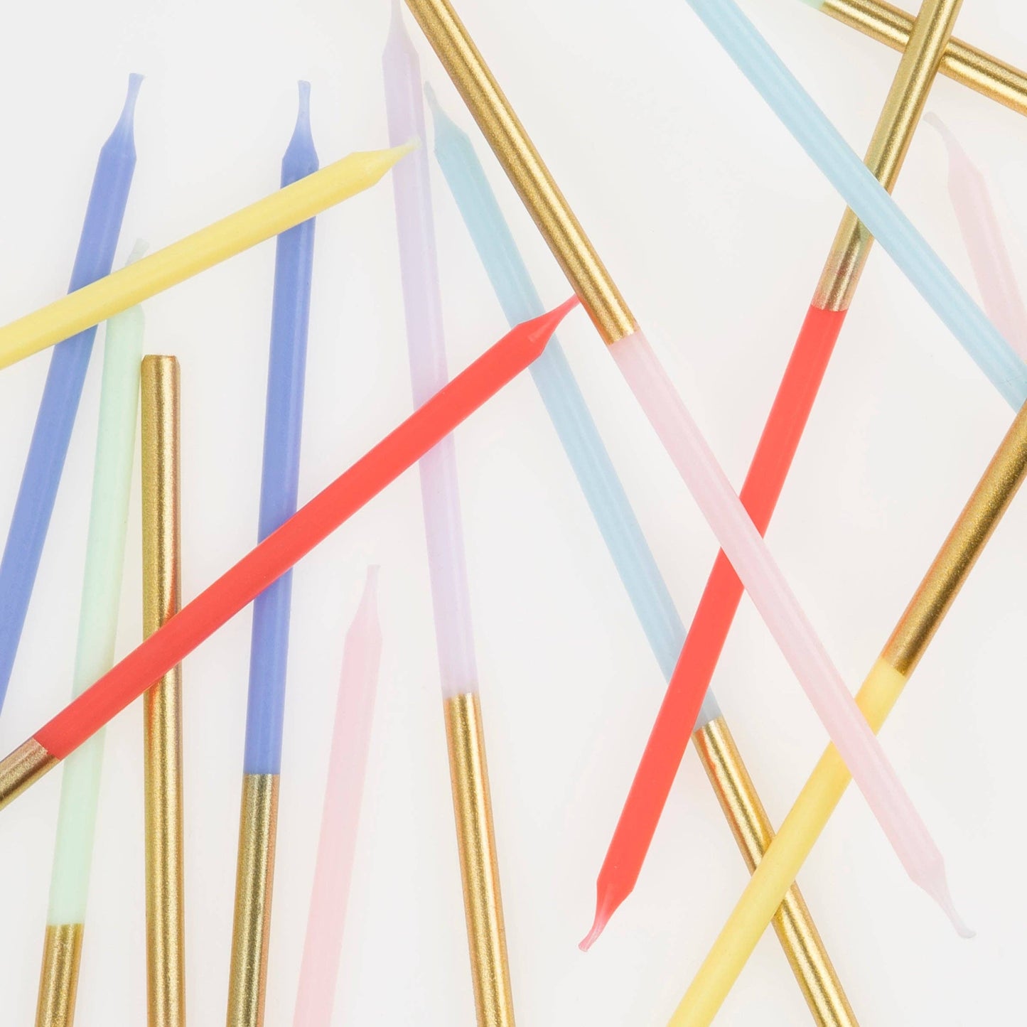 Gold Dipped Rainbow Mix Candles