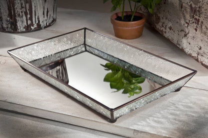 Vintage Clear Glass Tray For Vanity By J Devlin | Tra 106-1