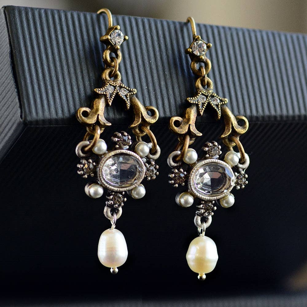 Joyería Sweet Romance - Pendientes Lorraine de cristal francés