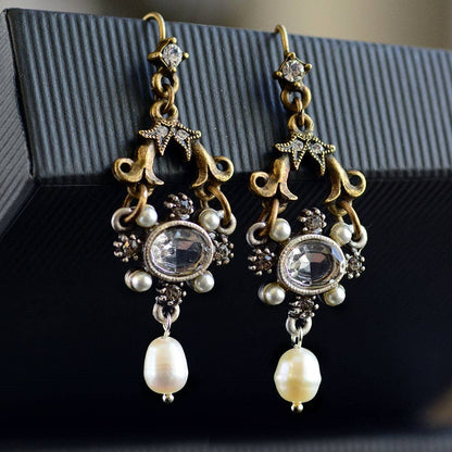 Joyería Sweet Romance - Pendientes Lorraine de cristal francés
