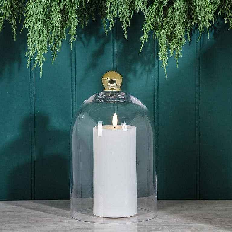 Bell Shaped Cloche with Gold Knob