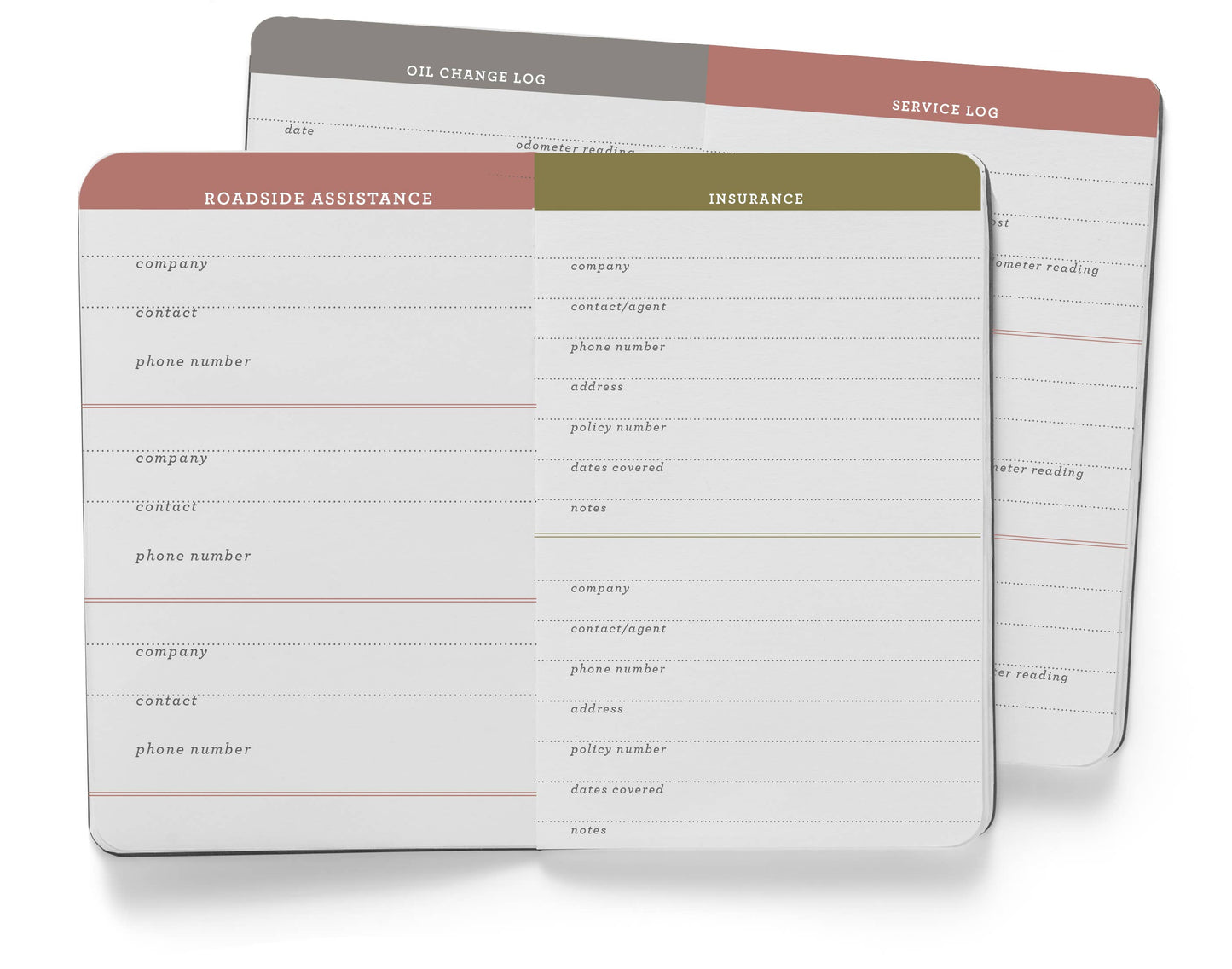 Automobile Maintenance Record Journal